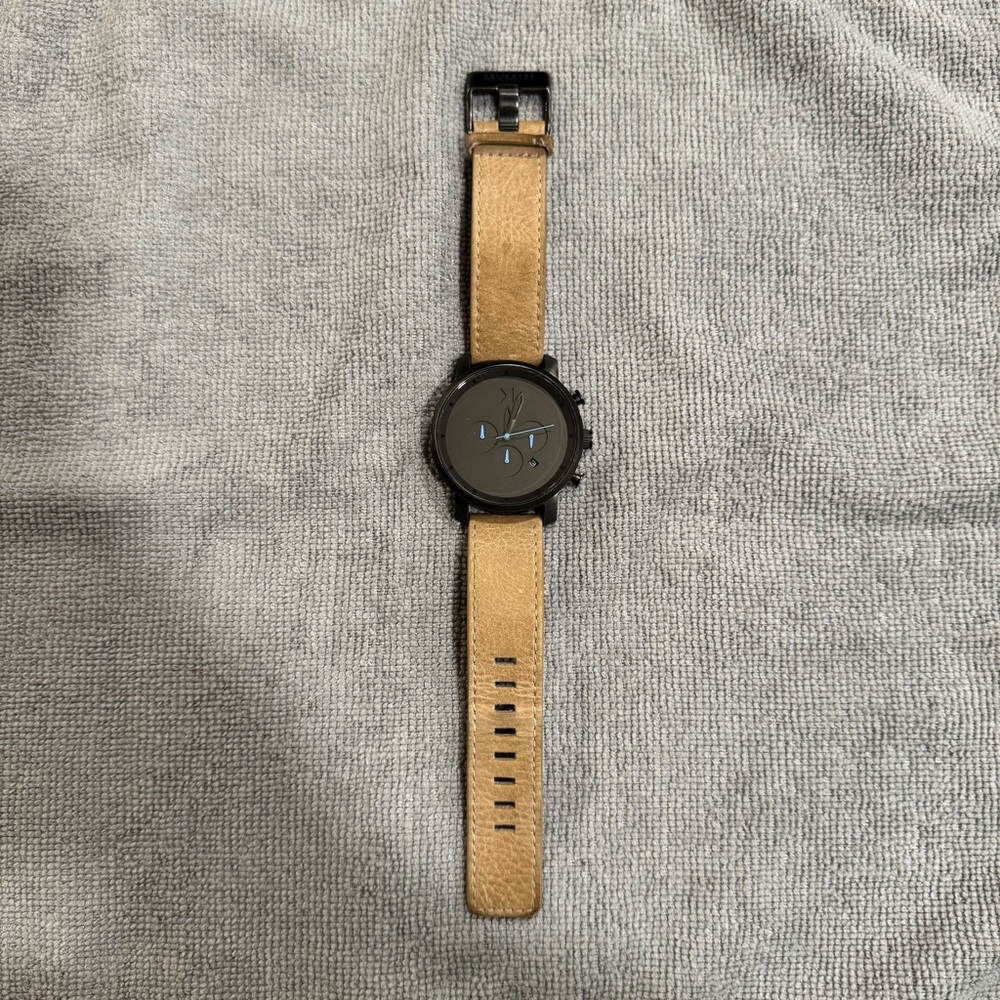 MVMT Men's Chrono Gun Metal/Sandstone Watch (45MM) With Original Box/User Manual - Picture 3 of 13